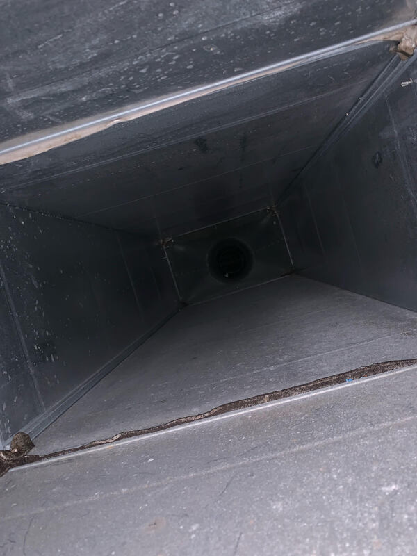 Clean duct after cleaning from the Duct Dynasty team